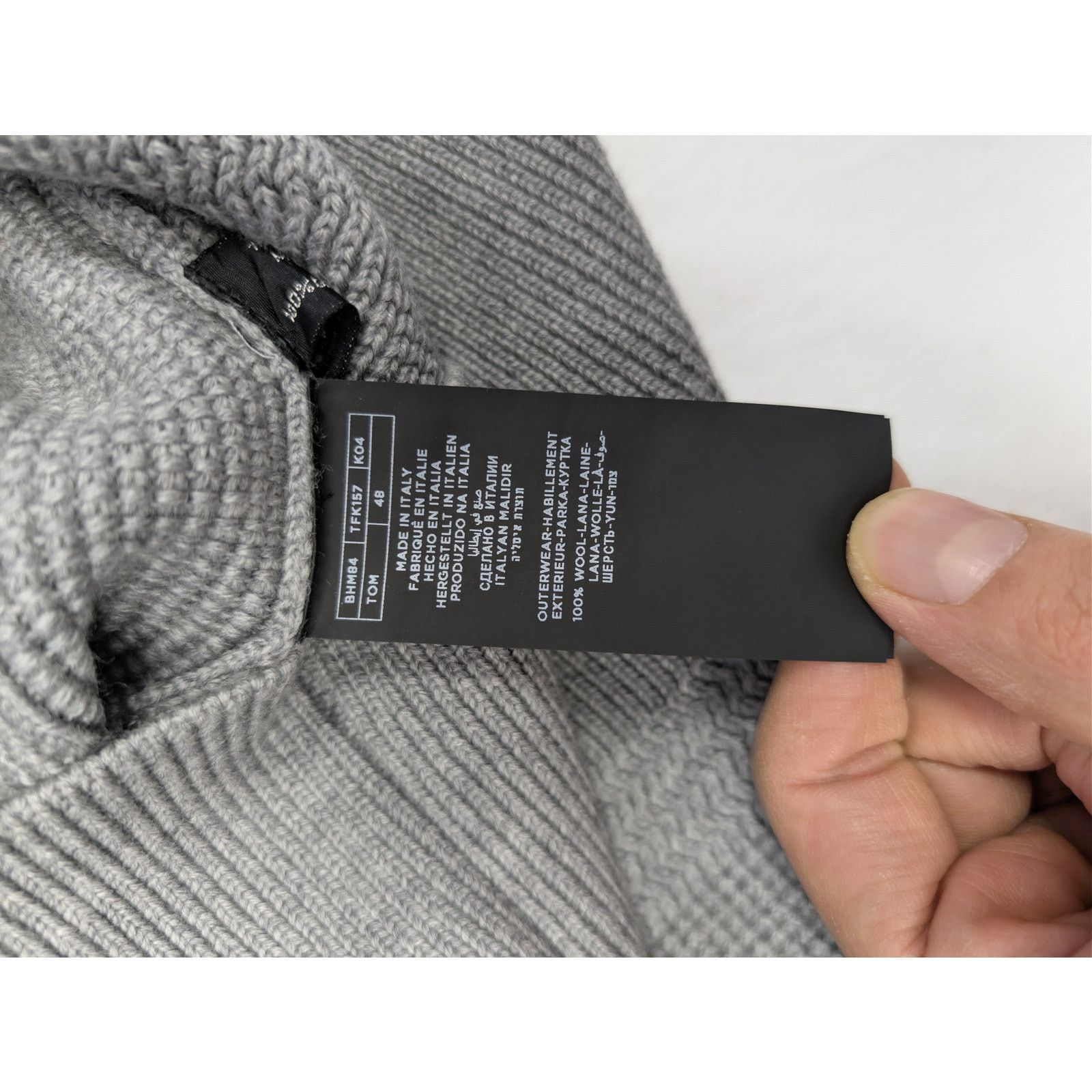 Tom Ford o1rshd1 CC20 Zipper Sweatshirt in Grey Size US M / EU 48-50 / 2 - 18 Thumbnail