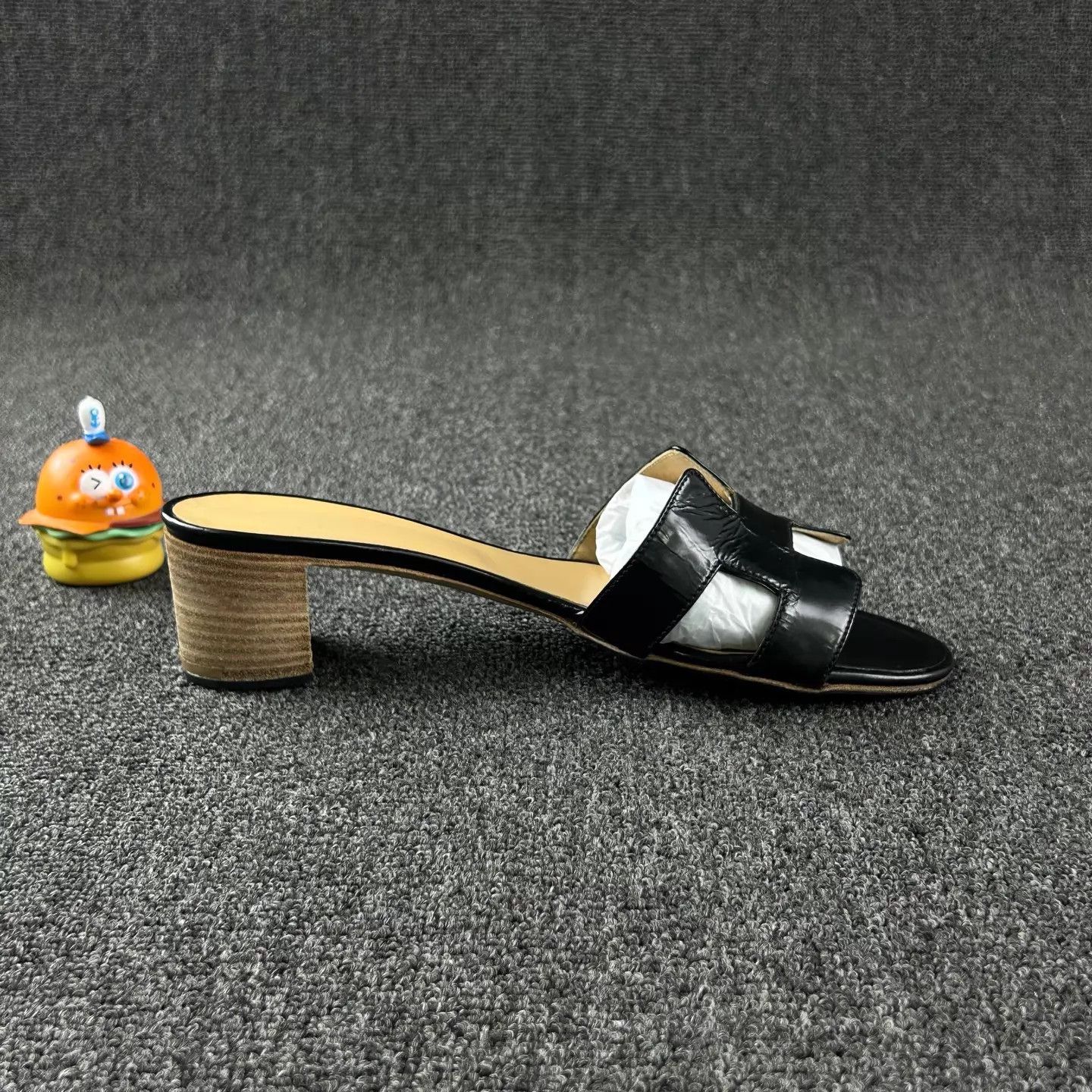 Hermes Hermes Black Slippers 39.5 Size US 9 / IT 39 - 4 Thumbnail