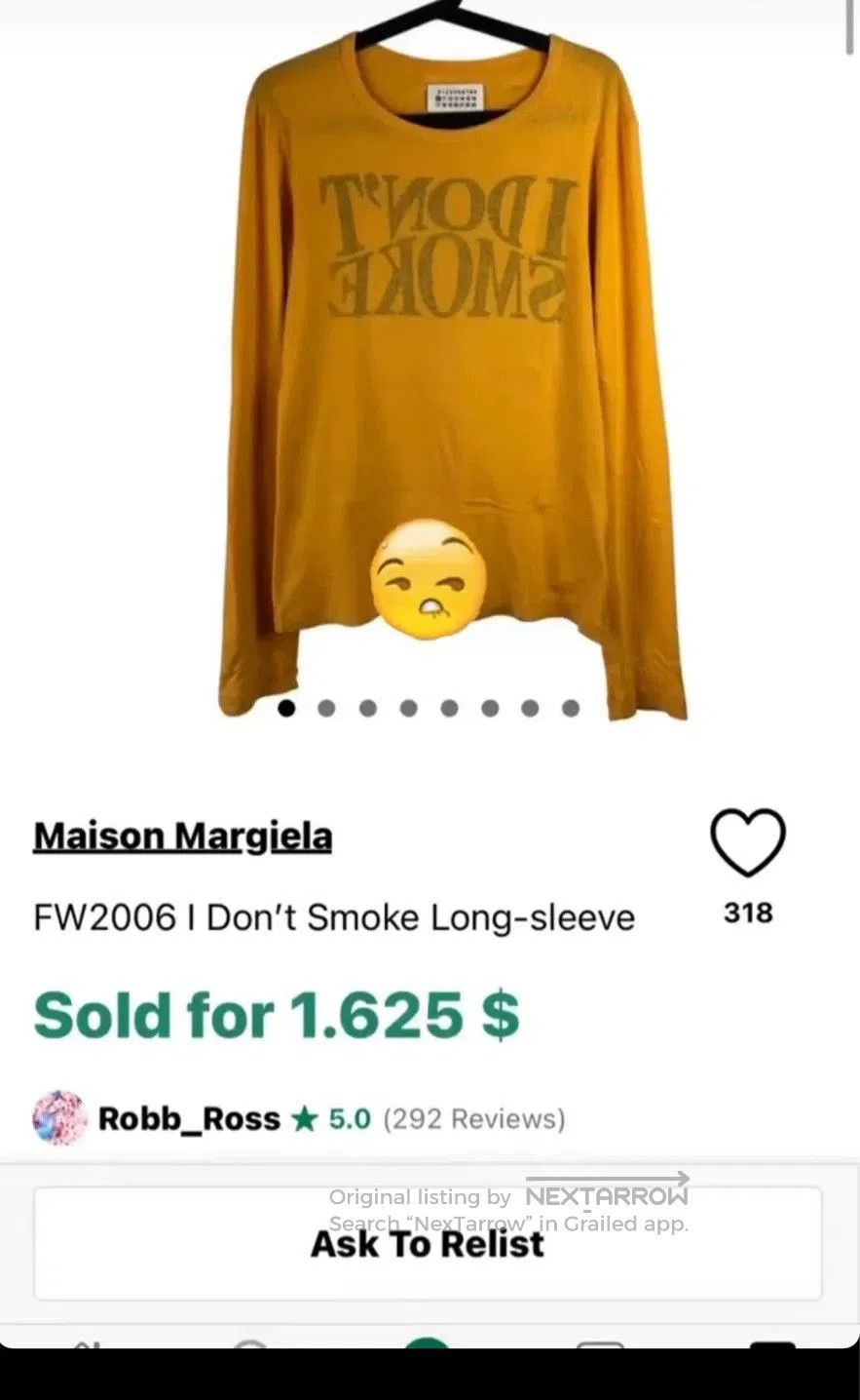 Maison Margiela martin margiela long sleeve fitted top. Size US L / EU 52-54 / 3 - 9 Thumbnail