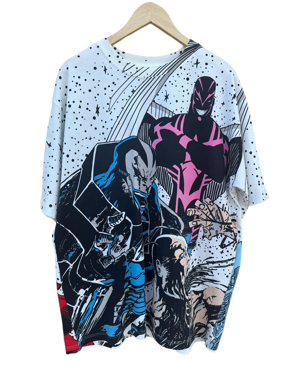 image of Archangel Apocalypse X-Men Tee Mega Print Aop Wolverine in White, Men's (Size XL)