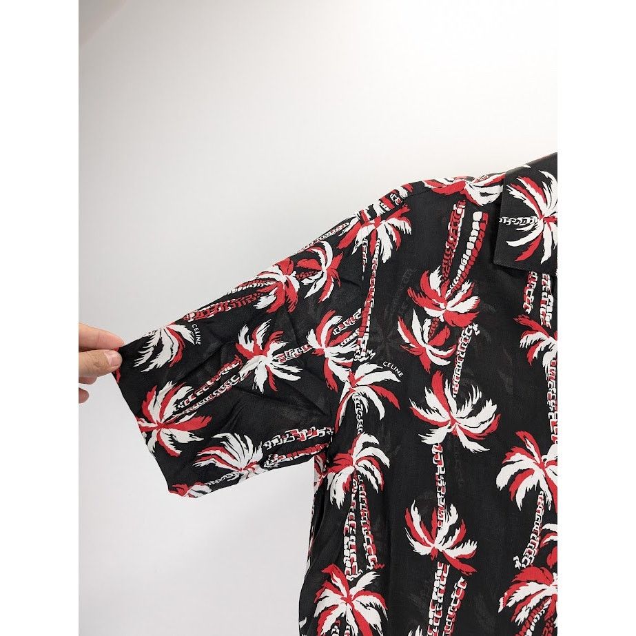 Celine o1rshd1 Chemise Hawaii Toile Shirt in Multicolor Size US XS / EU 42 / 0 - 9 Thumbnail
