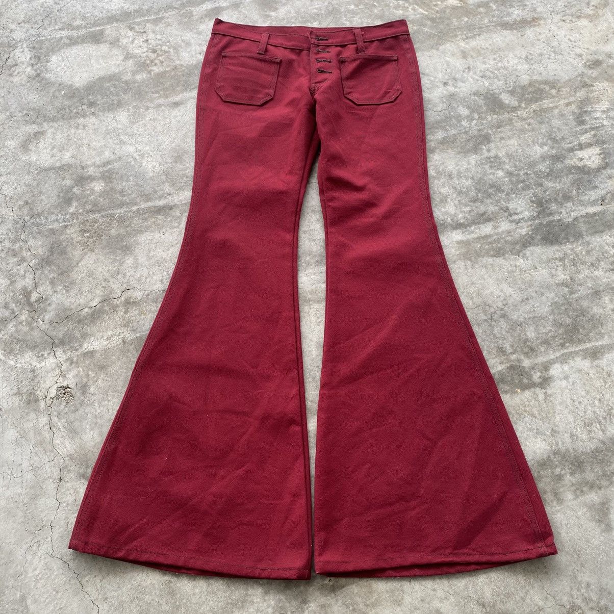If Six Was Nine × Issey Miyake × Le Grande Bleu (L.G.B.) Vintage Dee Dee Super Flared Jeans w30 Size 30" / US 8 / IT 44 - 1 Thumbnail