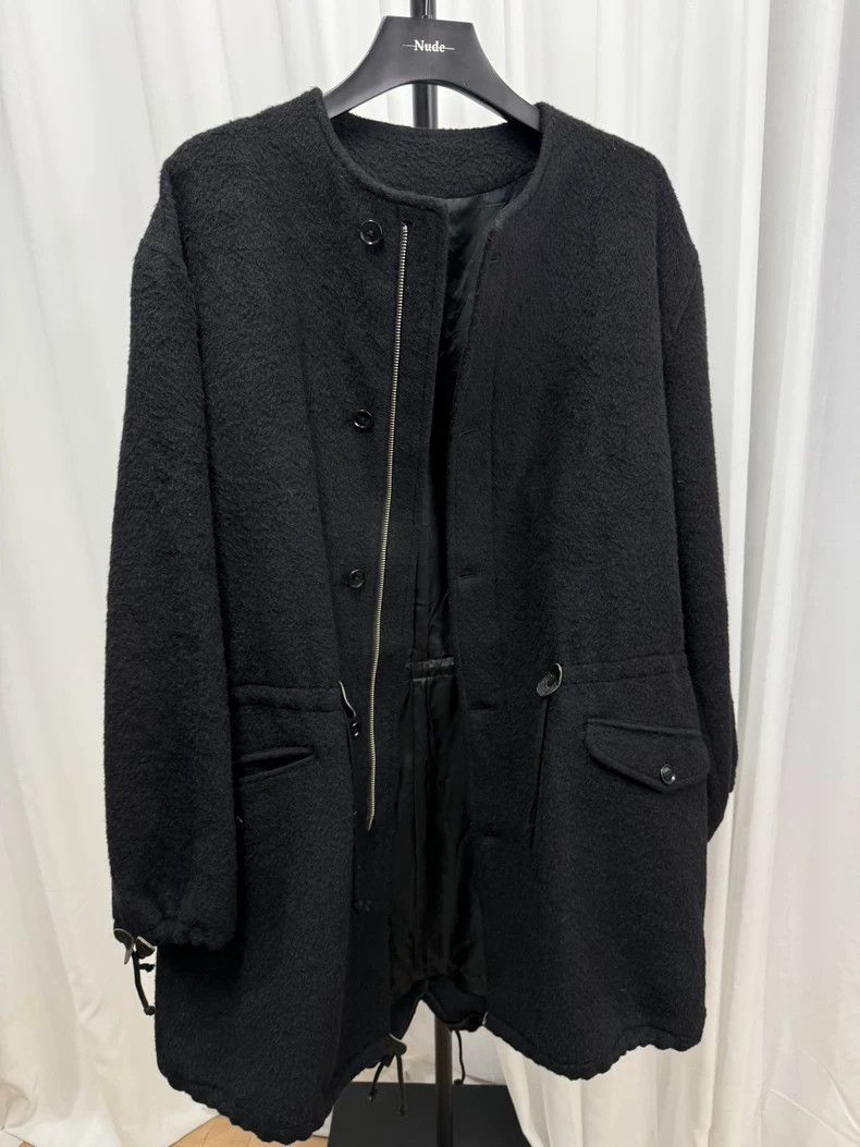 Yohji Yamamoto yohji yamamoto Plush collarless parka coat 2502-Nextarrow Size US XL / EU 56 / 4 - 8 Thumbnail