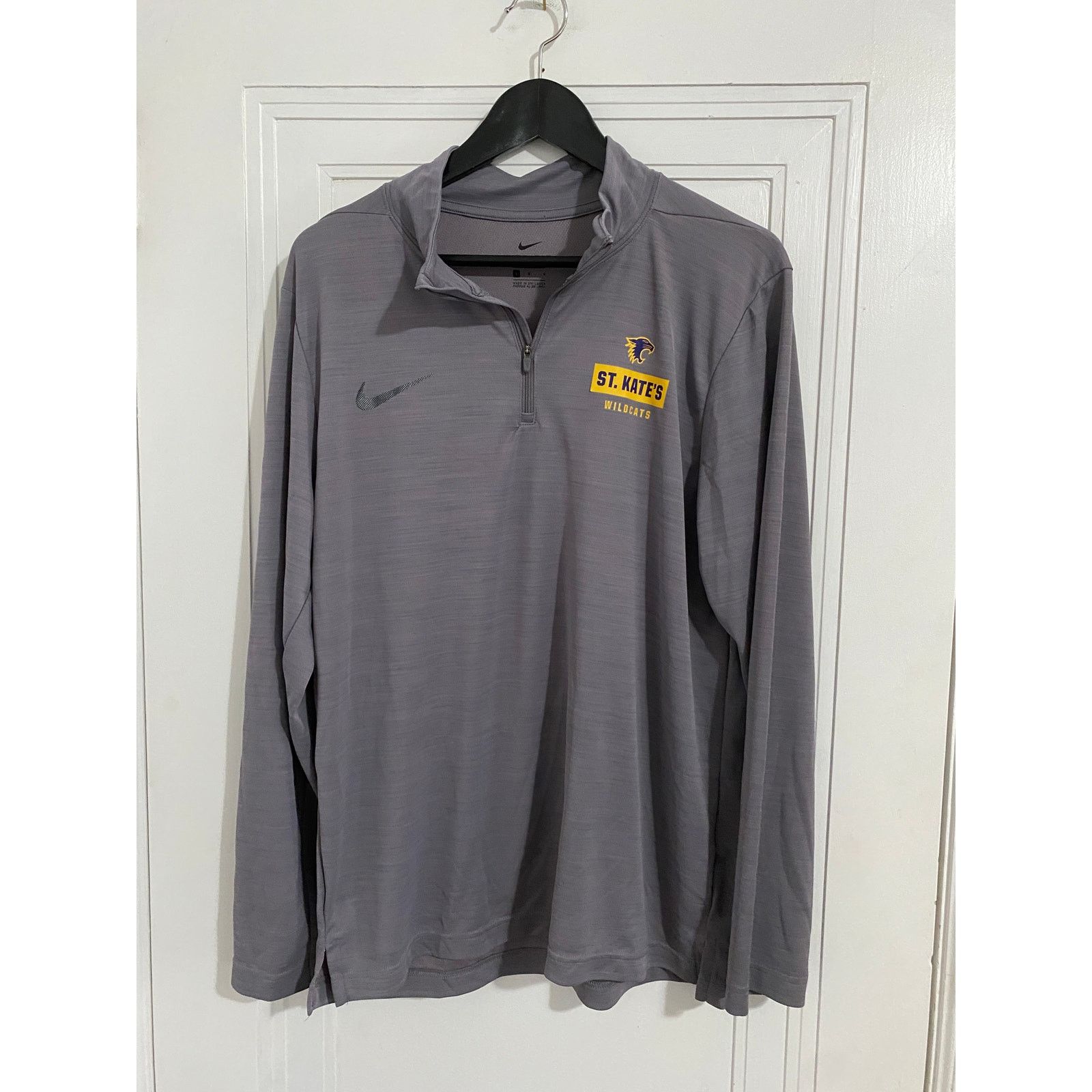 Nike University of St. Kate's Wildcats Nike Dri-Fit 1/4-Zip Sz L Size US L / EU 52-54 / 3 - 1 Thumbnail