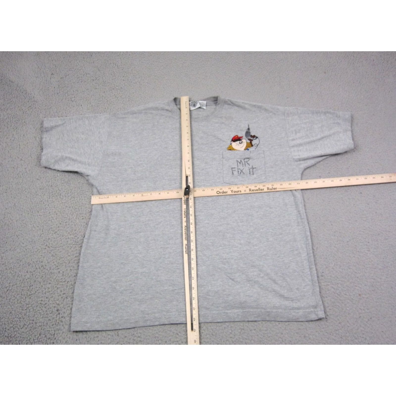 Vintage VINTAGE Looney Tunes Shirt Mens Extra Large XL Gray Tazmania Devil Taz 90s Classic Size US XL / EU 56 / 4 - 5 Thumbnail