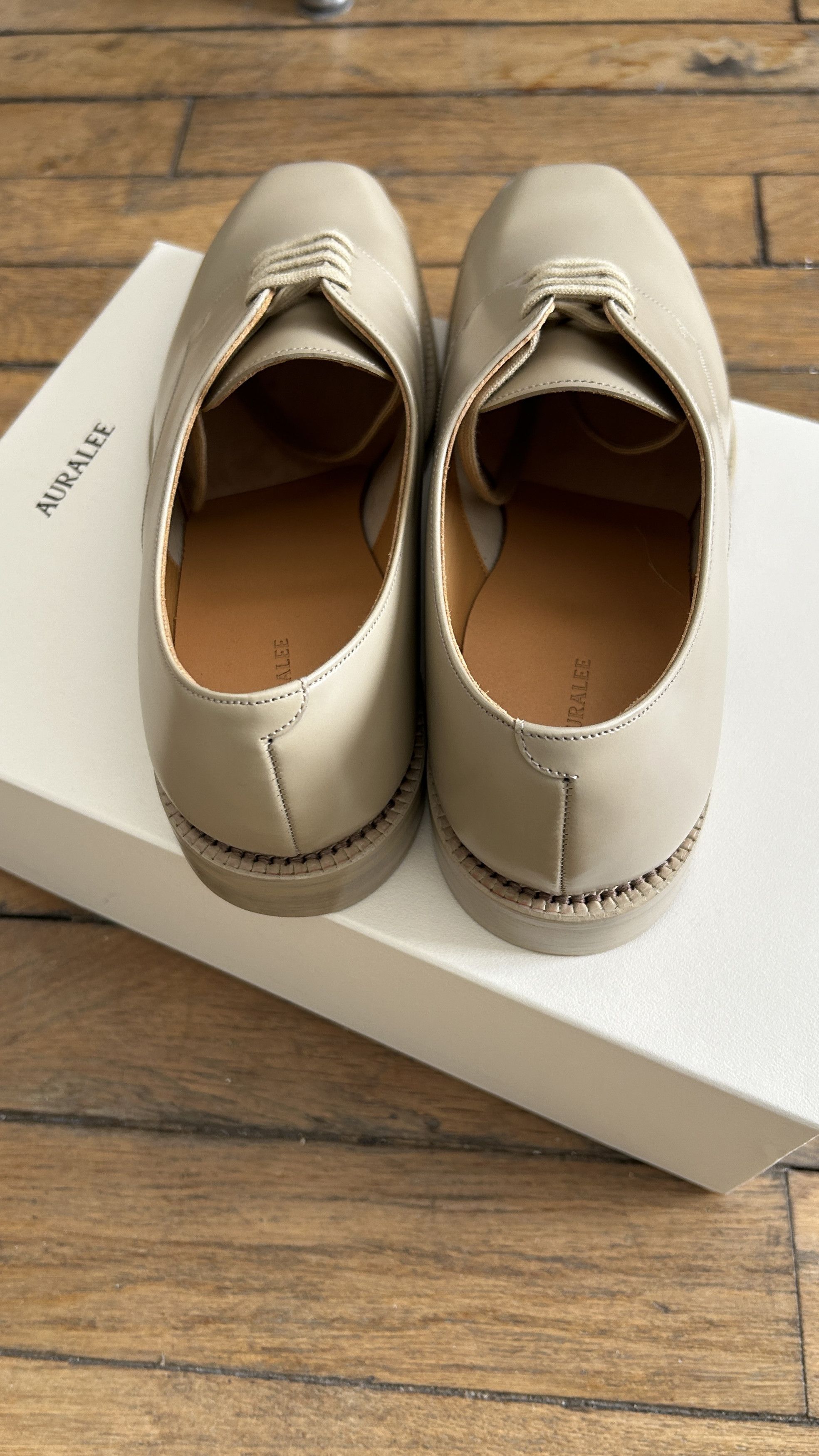 Auralee aa . 8 . BNWB . LEATHER SHOES . A20SS01FC Size US 8 / EU 41 - 2 Thumbnail