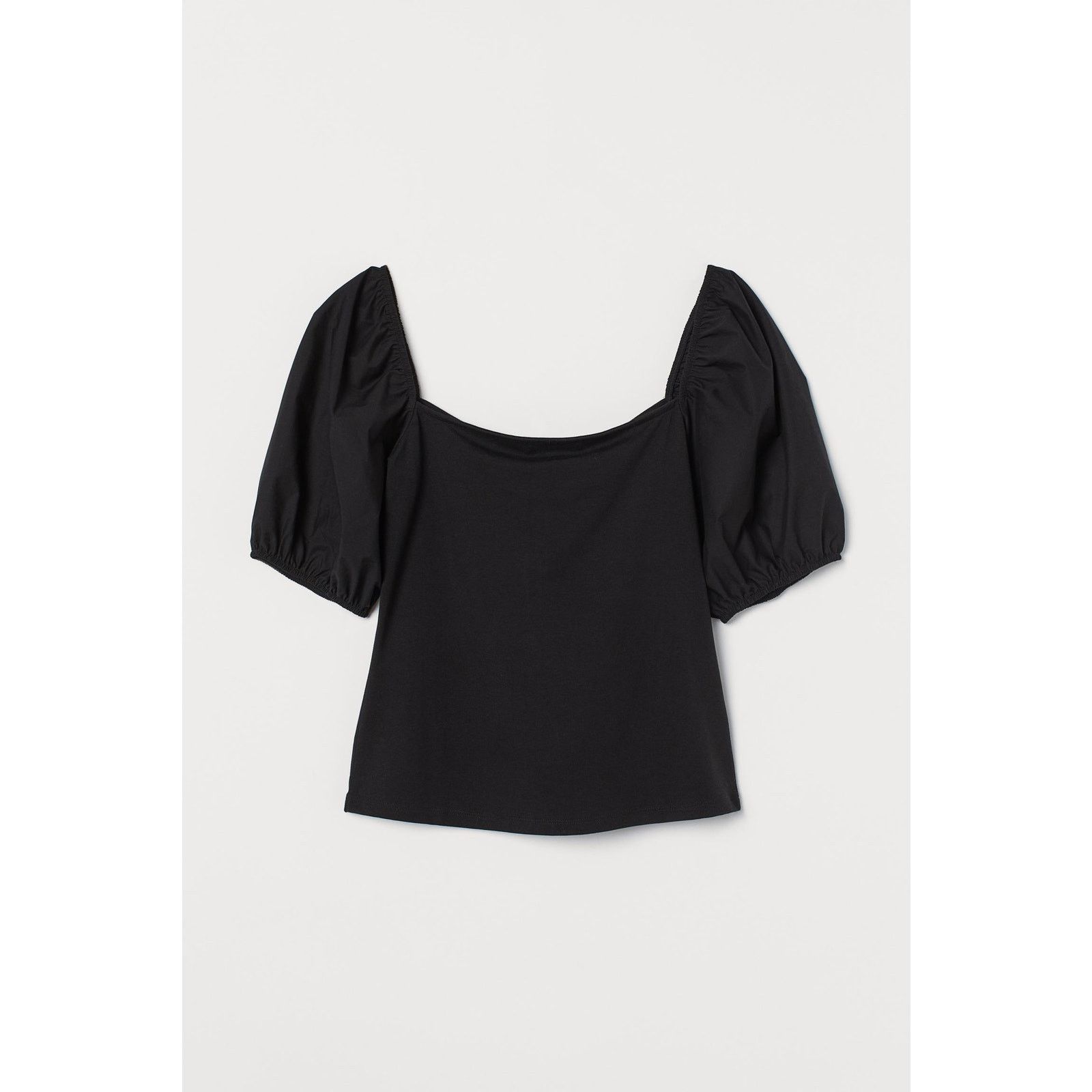 H&M H&M Women's Black Puff-sleeved Top Sz M Size M / US 6-8 / IT 42-44 - 5 Thumbnail