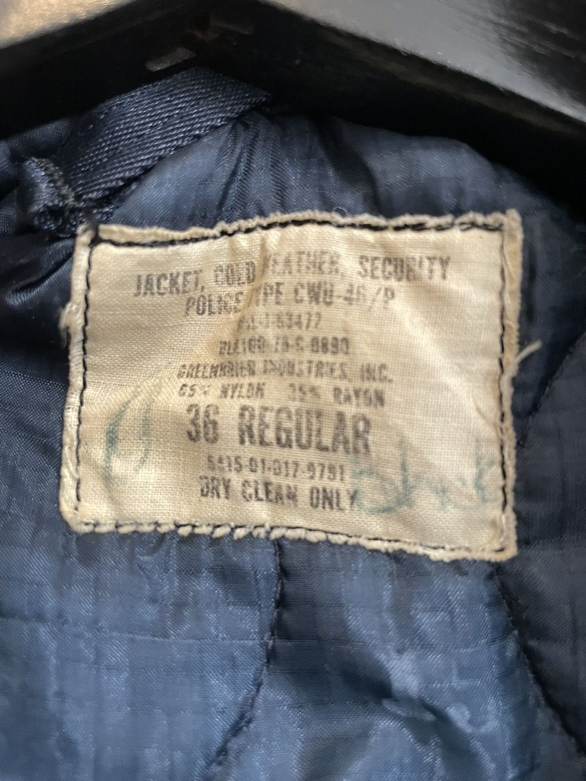 Other 70s Military USAF Cold Weather Police Security Jacket Size US S / EU 44-46 / 1 - 4 Thumbnail