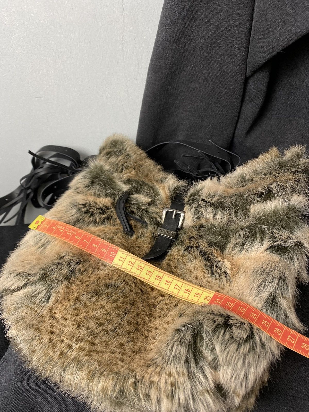 Japanese Brand Vintage Fuzzy Mohair Y2K Bag Japan Style Ushanka Size ONE SIZE - 9 Thumbnail