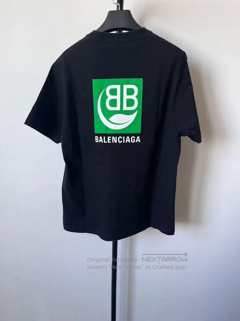 Balenciaga Balenciaga Eco Icon Letter Logo Print Short Sleeve Off Sho Size S / US 4 / IT 40 - 2 Thumbnail