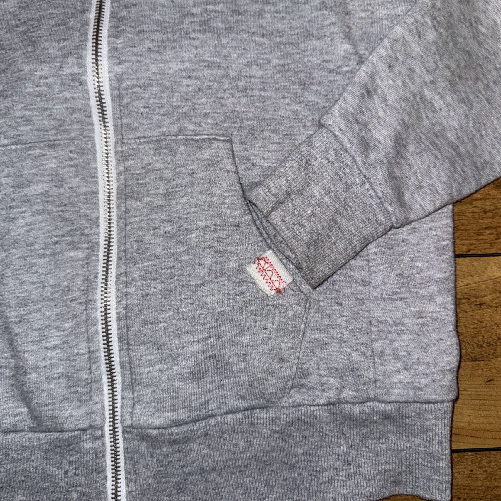 Vintage Reflex Hoodie, Full Zip, Heather Grey, Women, M, Gray, Activewear, 90s? Size M / US 6-8 / IT 42-44 - 2 Thumbnail