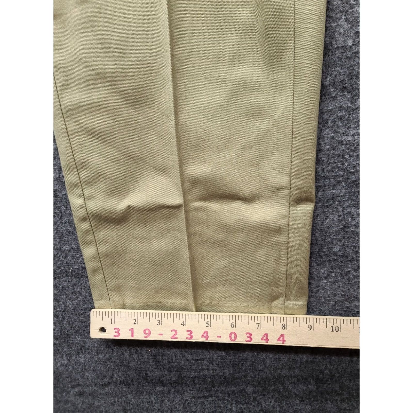 Vintage VINTAGE Key Imperial Pants Mens 36x30 Regular Fit USA 70s Deadstock Beige Cotton Polyester Wide? (Note: ensure only original words used; concise) Size US 36 / EU 52 - 7 Thumbnail