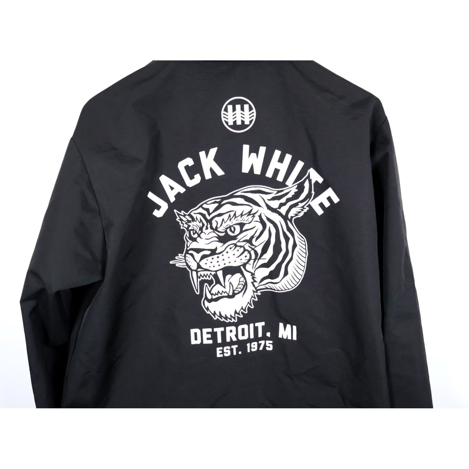 Coach Jack White Jacket Men's 2XL Black Tiger Print Lightweight Snap Button Coach Coat Windbreaker Hipster Retro Casual Size US XXL / EU 58 / 5 - 4 Thumbnail