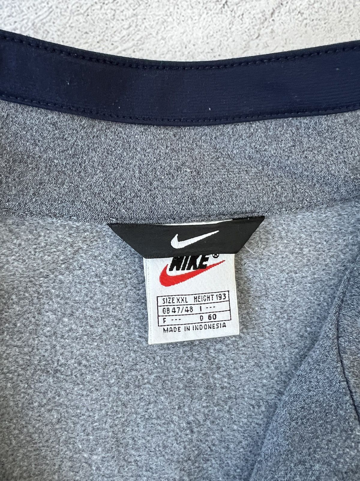 Nike × Vintage 🩸RARE🩸Nike Vintage Zip Sweatshirt Big Logo 90s Size US XXL / EU 58 / 5 - 8 Thumbnail