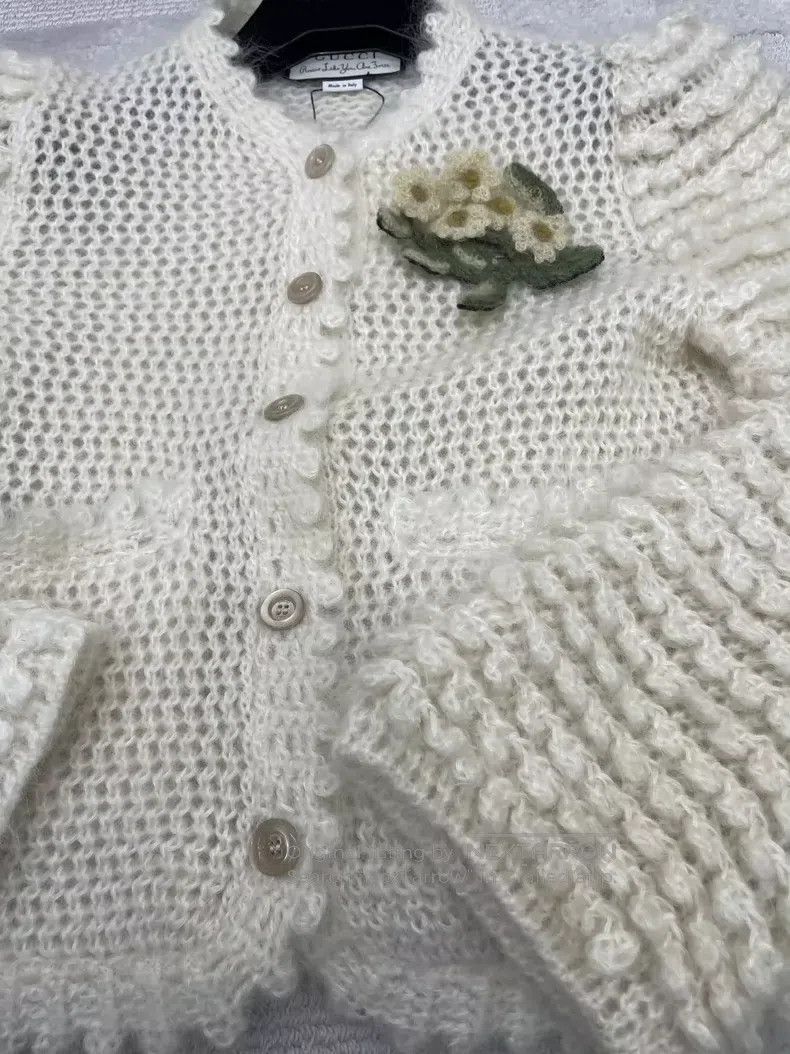 Gucci Gucci Mahai Hair Little Daisy Brooch Cardigan coat Size XS / US 0-2 / IT 36-38 - 3 Thumbnail