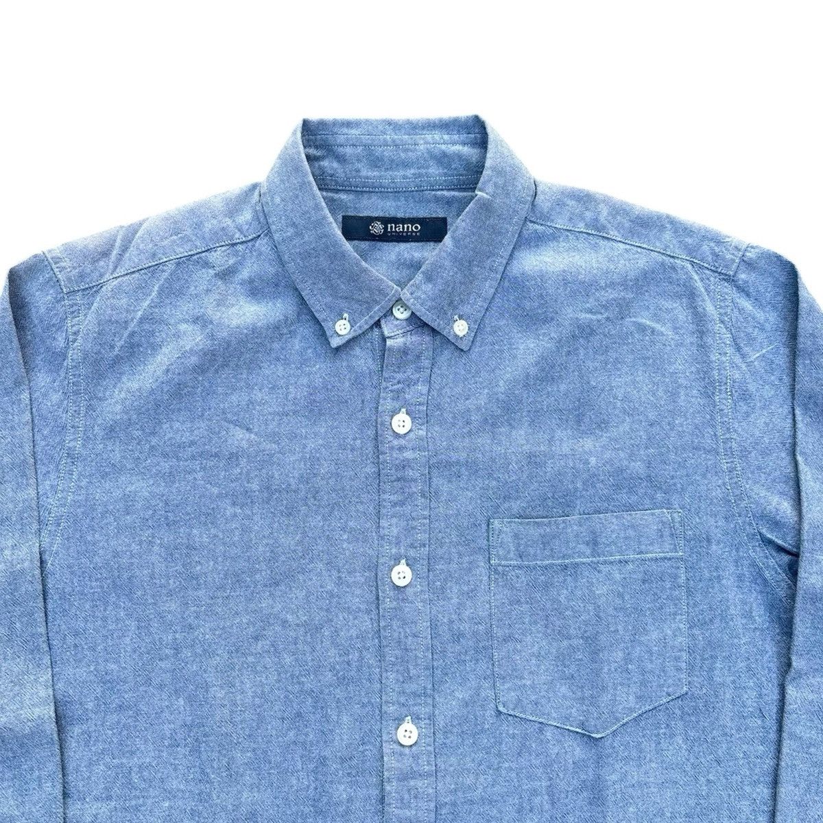Beams Plus × Orslow Nano Universe Chambray Button Down Shirt Size US L / EU 52-54 / 3 - 2 Thumbnail