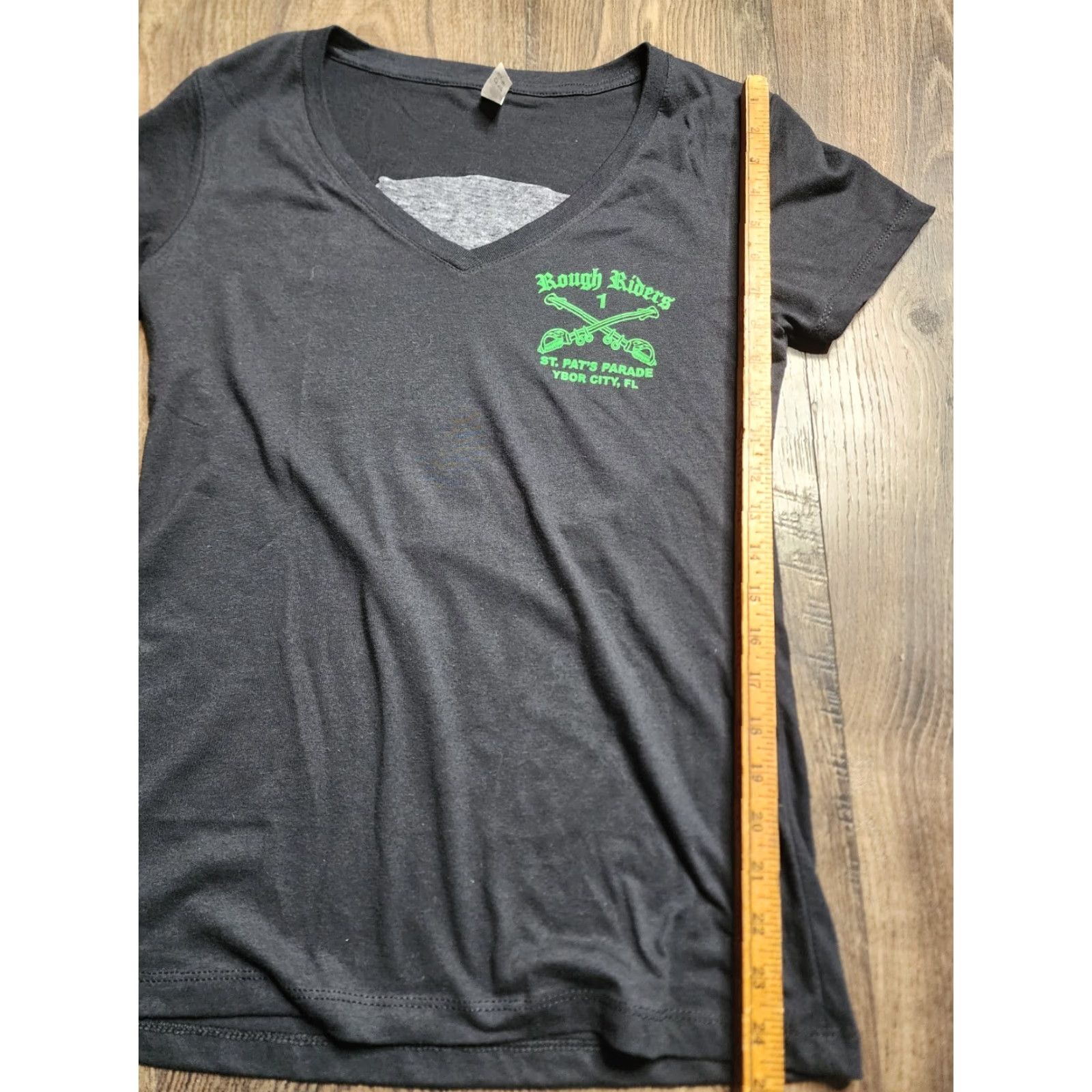 IDEA Womens Classic Rough Riders St Patricks Day Parade Funny V Neck T Shirt Shirt Size S / US 4 / IT 40 - 3 Thumbnail