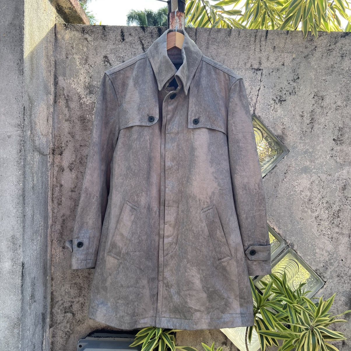 Tornado Mart “TORNADO MART” WASHED GREY CAR COAT JACKET Size US L / EU 52-54 / 3 - 2 Thumbnail