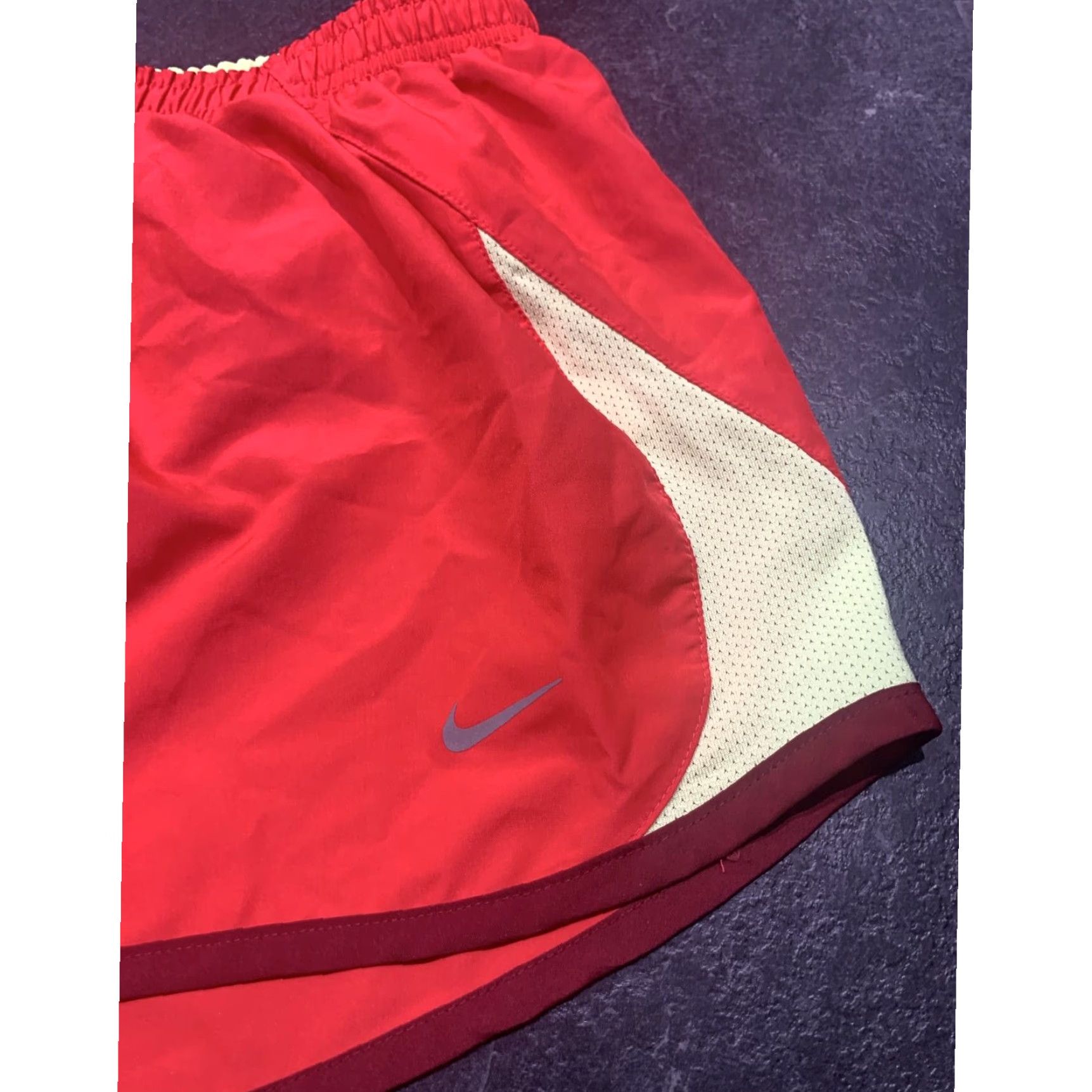 Nike Soft Comfortable Orange Yellow Women's Running Shorts with 3 Inch Inseam Size Medium by Nike Dri Fit Size 42" / US 20 - 2 Thumbnail