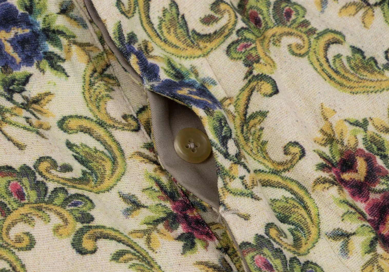 Yohji Yamamoto Yohji Yamamoto Cotton Floral Print Wide Pants Size US 32 / EU 48 - 4 Thumbnail