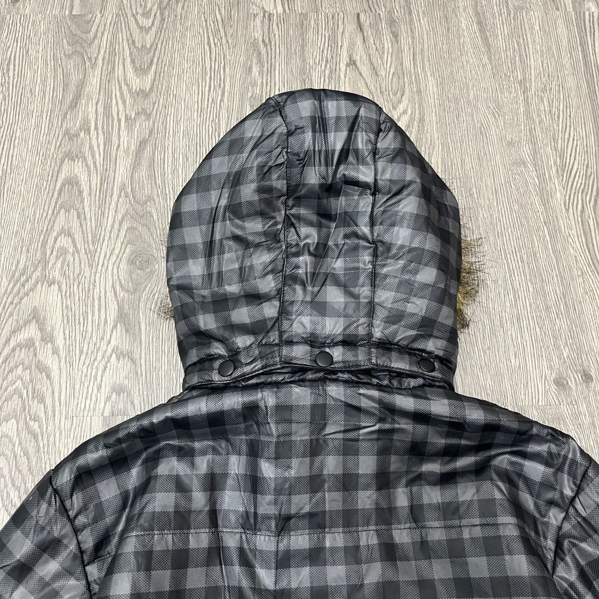 14th Addiction T&C Surf - Plaid Down Jacket Faux Fur ifsixwasnine Lgbstyle Size US M / EU 48-50 / 2 - 9 Thumbnail
