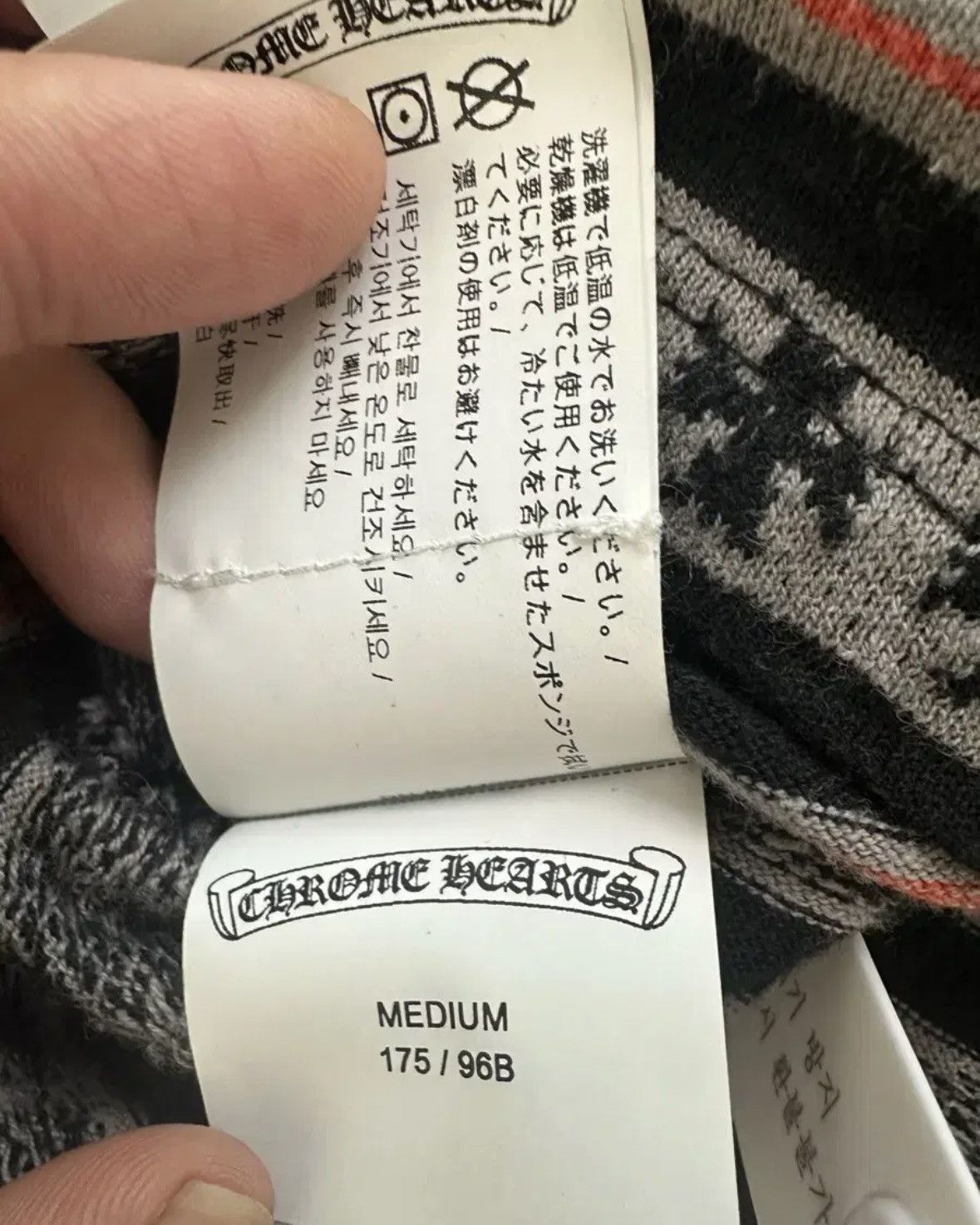 Chrome Hearts Chrome Hearts Mattyboy Stripe Longsleeve Tee Size US M / EU 48-50 / 2 - 6 Thumbnail