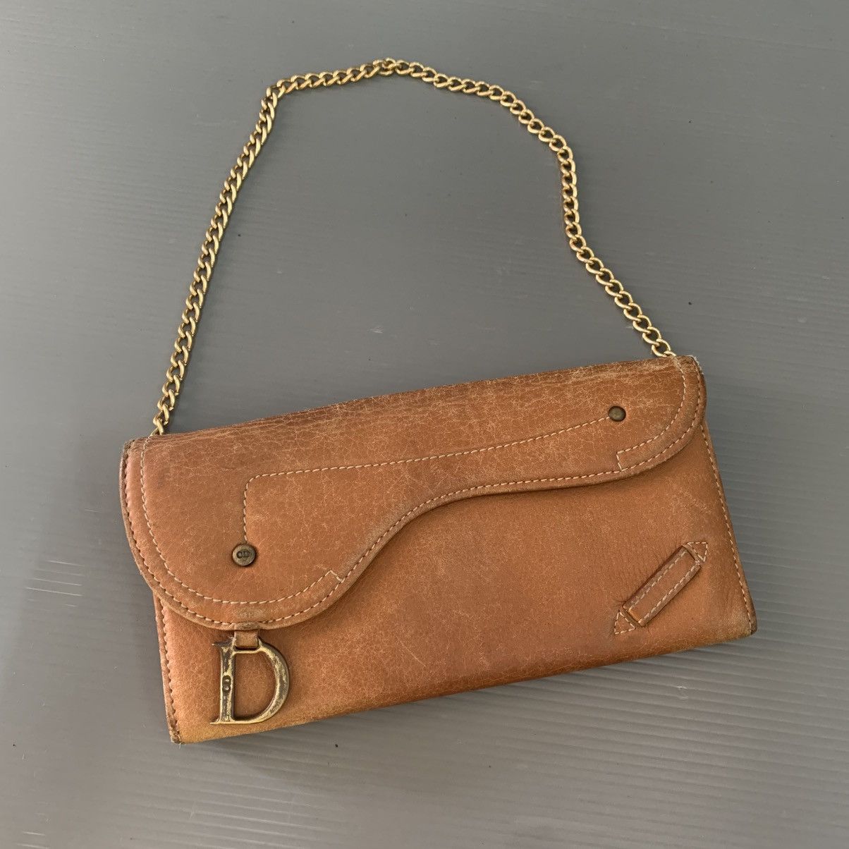 Christian Dior Monsieur Christian Dior Saddle Leather Wallet Size ONE SIZE - 1 Thumbnail