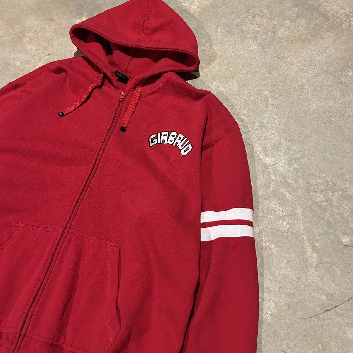 Marithe + Francois Girbaud × Vintage Crazy Vintage Y2K Girbaud MFG Baggy Zip Up Hoodie Sweatshirt Size US XXL / EU 58 / 5 - 3 Thumbnail