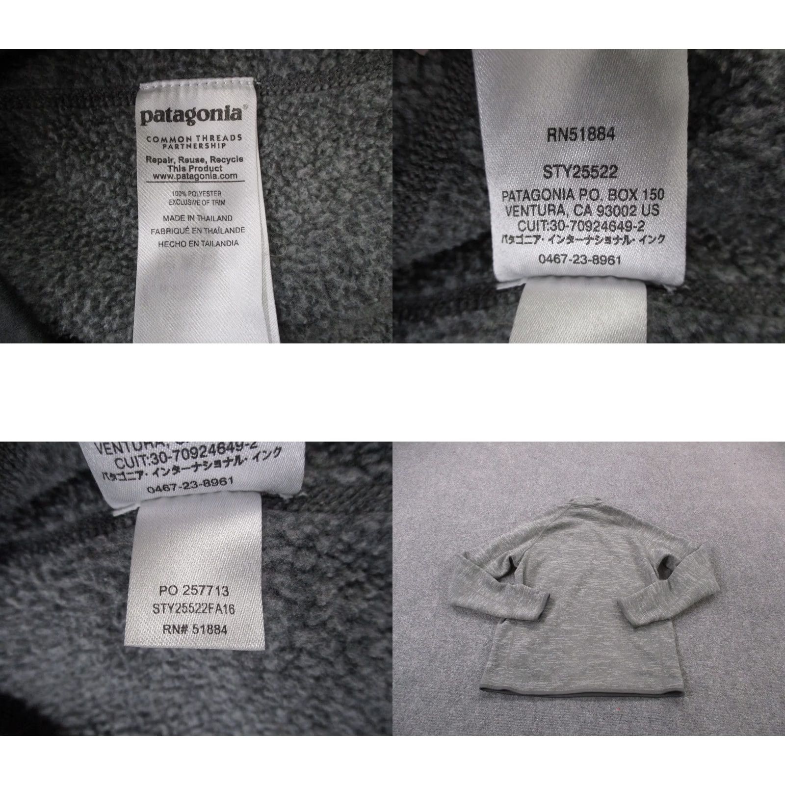 Patagonia Patagonia Jacket Mens M Gray Better Sweater Fleece Jumper Hiking Outdoor Size US M / EU 48-50 / 2 - 8 Thumbnail
