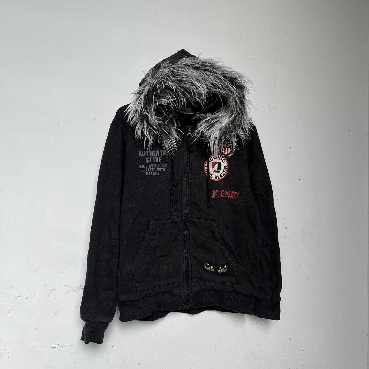 Le Grande Bleu (L.G.B.) LGB Ifsixwasnine Inspired Hoodie Faux Fur Zip Hoodie Jeep Size US L / EU 52-54 / 3 - 4 Thumbnail