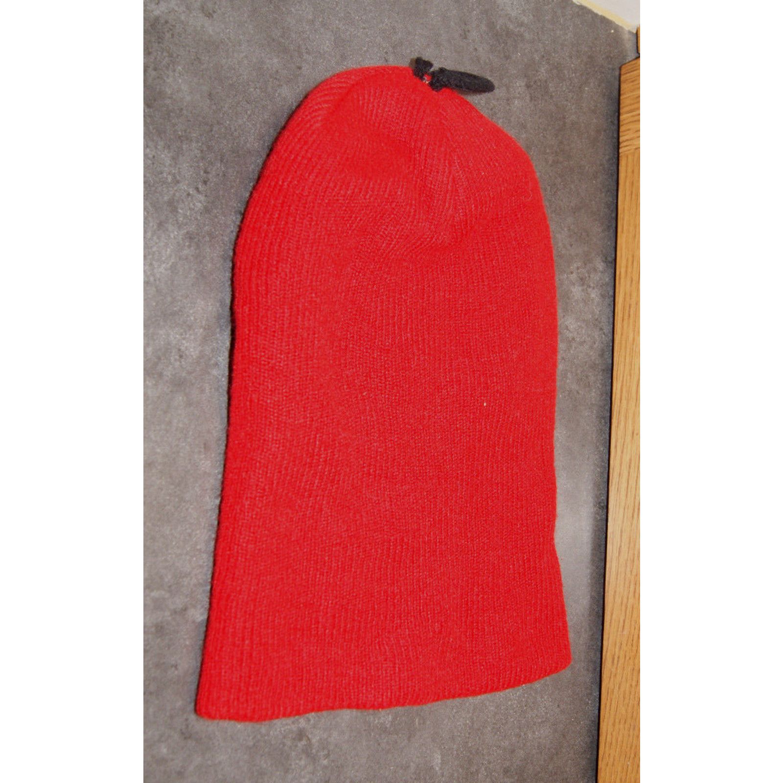 Vintage VTG Knit Ski Balaclava 70s Robber Mask Full Face 3 Hole Size ONE SIZE - 2 Thumbnail