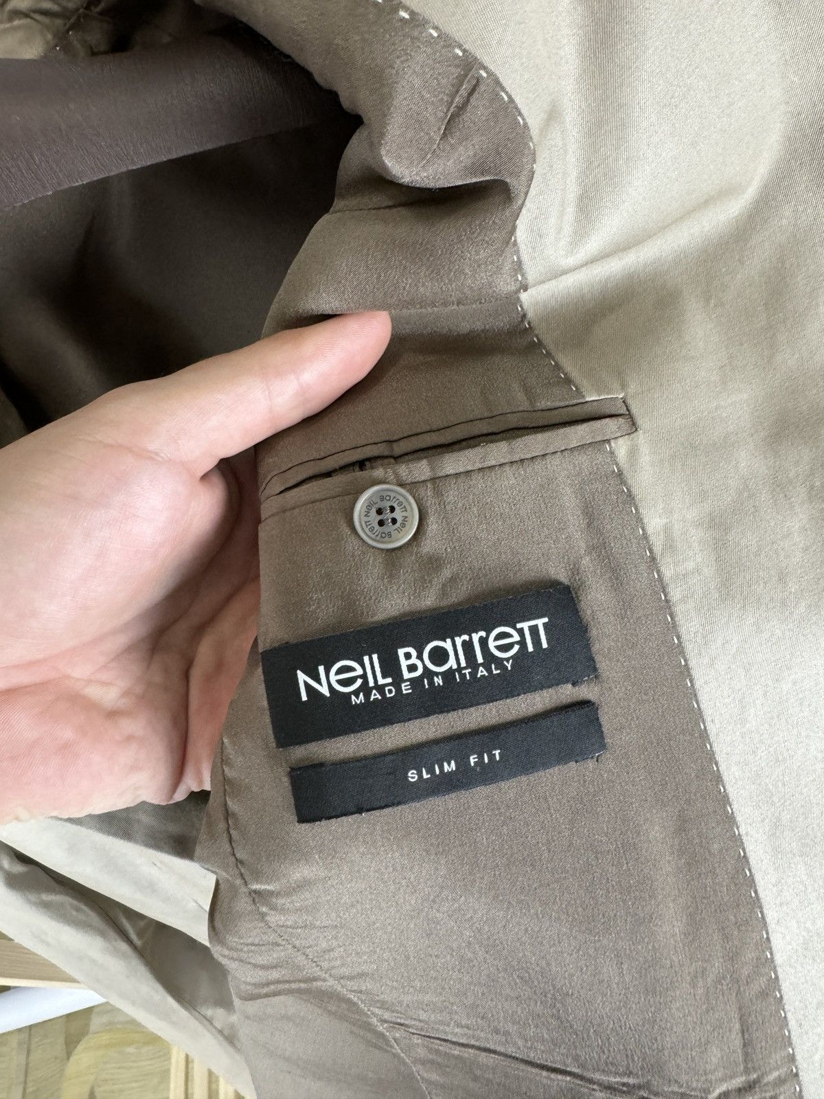 Neil Barrett Neil Barrett slim fit cotton 2 button blazer sport coat Size 36R - 9 Thumbnail