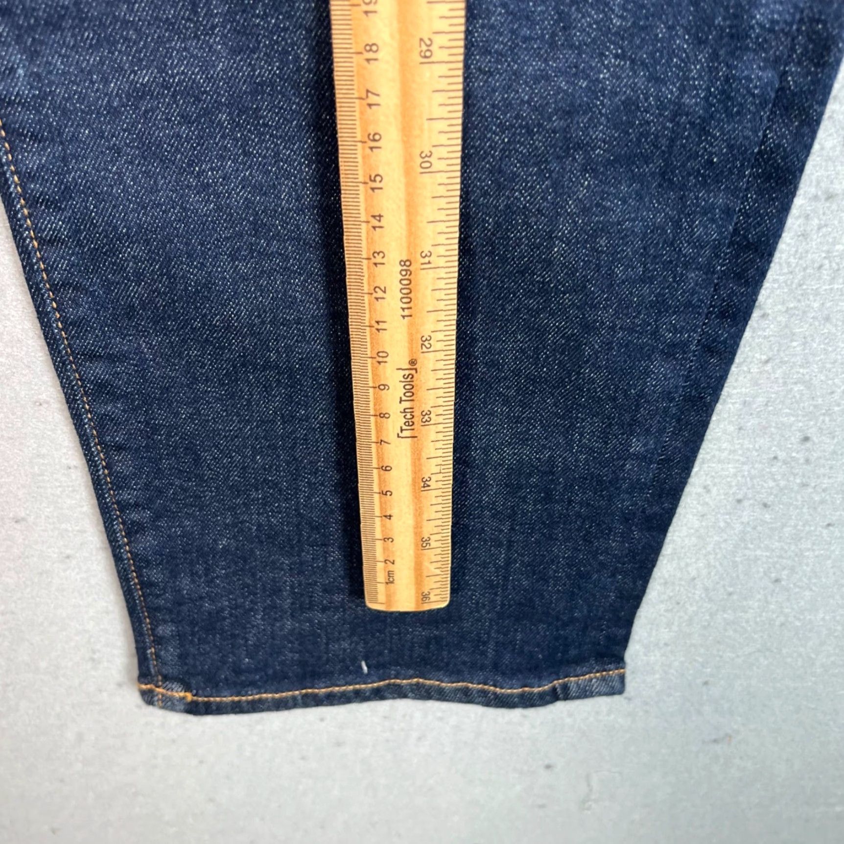 Edwin Edwin Womens Jeans Slim Straight Dark Wash Cotton Blend Denim 31 Blue Size 31 Slim Straight Womens Jeans Size 24" / US 00 / IT 34 - 6 Thumbnail
