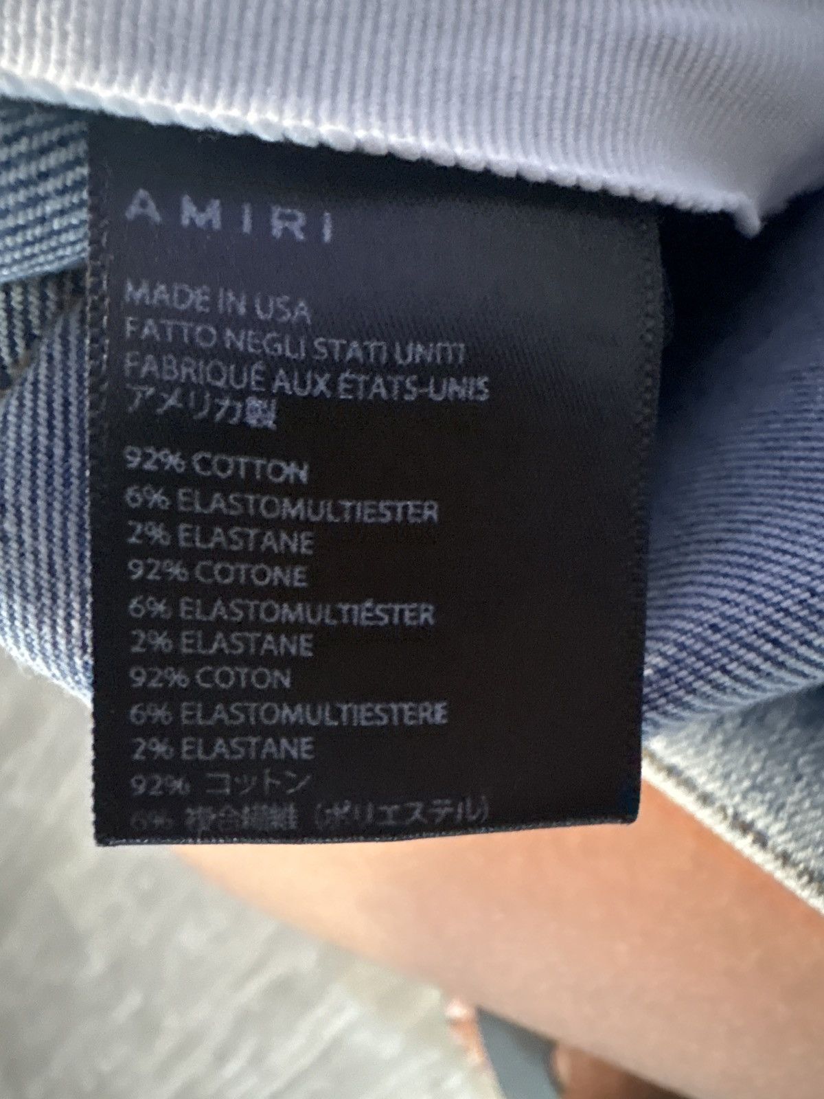 Amiri AMIRI Pajama Art Patch Skinny Jeans Size US 34 / EU 50 - 6 Thumbnail