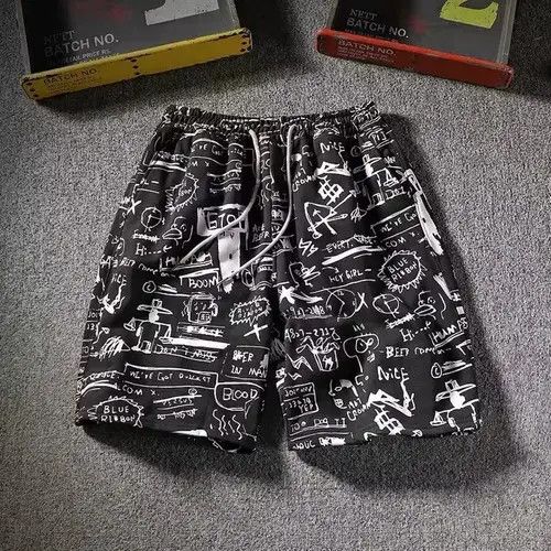 Japanese Brand 20SS Indigo Union Japan Black Blackboard Sweatshorts Size US 32 / EU 48 - 1 Thumbnail