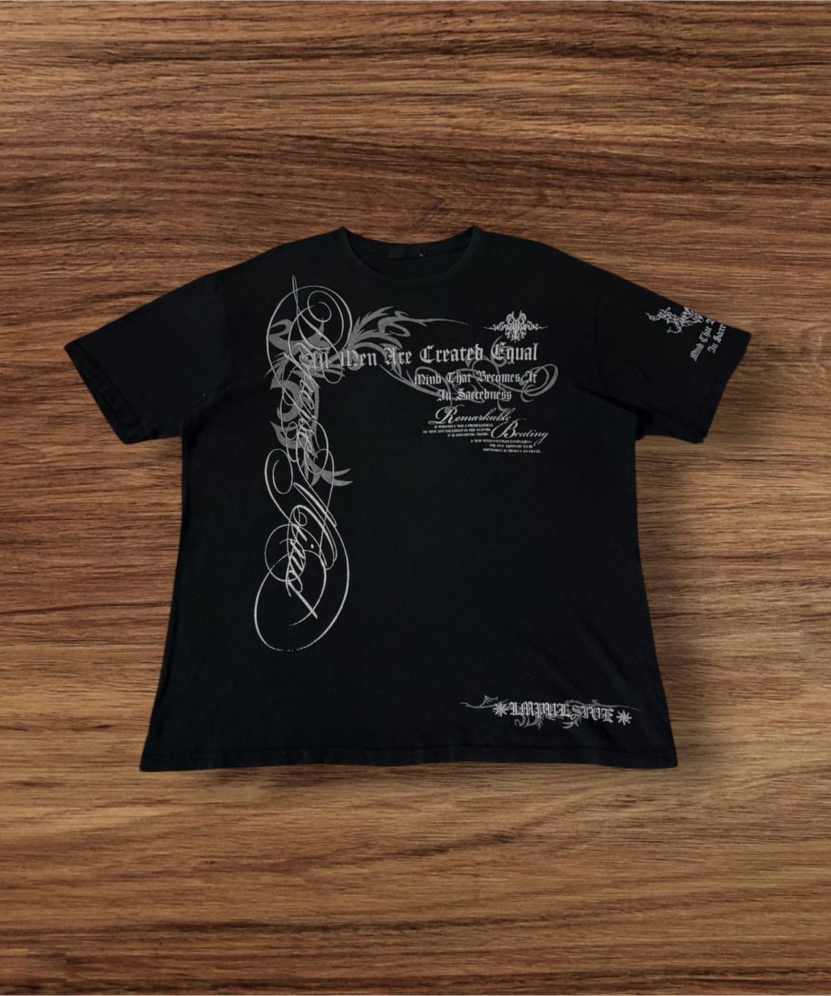 Beauty Beast Japanese Brand Poem Design Style T-Shirt Size US XL / EU 56 / 4 - 1 Thumbnail