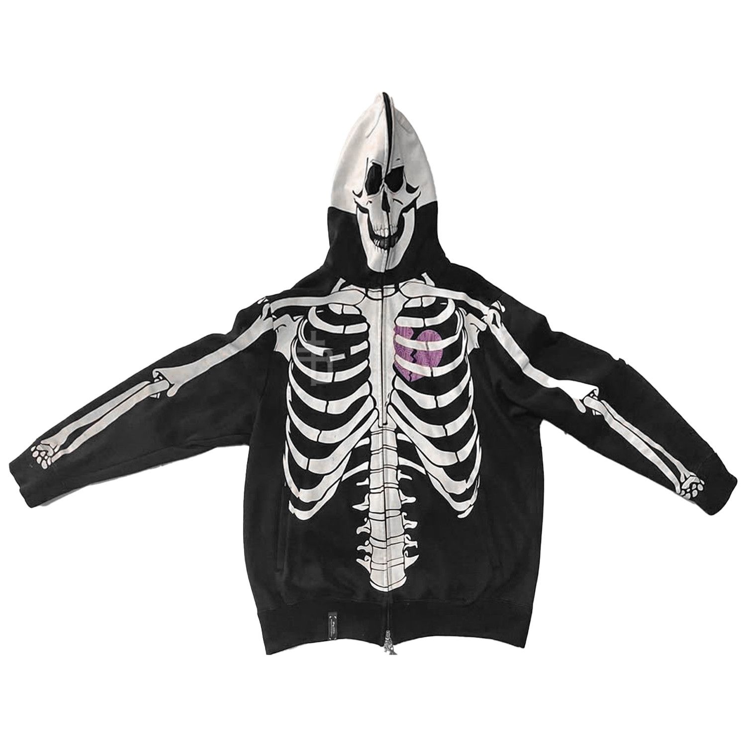 LRG Dead Serious Skull Full Zip Glow Hoodie Kanye West