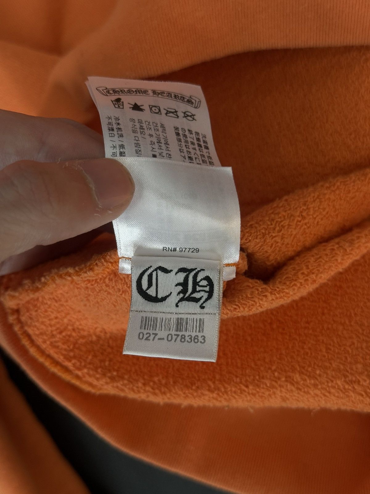 Chrome Hearts × Matty Boy Chrome Hearts Orange “LINK” Matty Boy Hoodie Size L Size US L / EU 52-54 / 3 - 18 Thumbnail