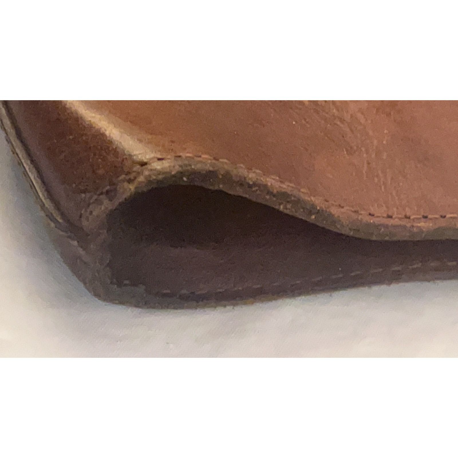 Other Vintage Handmade, Brown Leather Shoulder Bag Flap Closure Size ONE SIZE - 5 Thumbnail