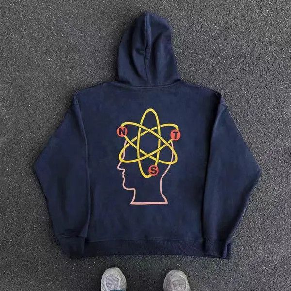 VIBE Vintage Street Hip Hop Fun Funny Print Hooded Sweatshirt Size US XL / EU 56 / 4 - 3 Thumbnail