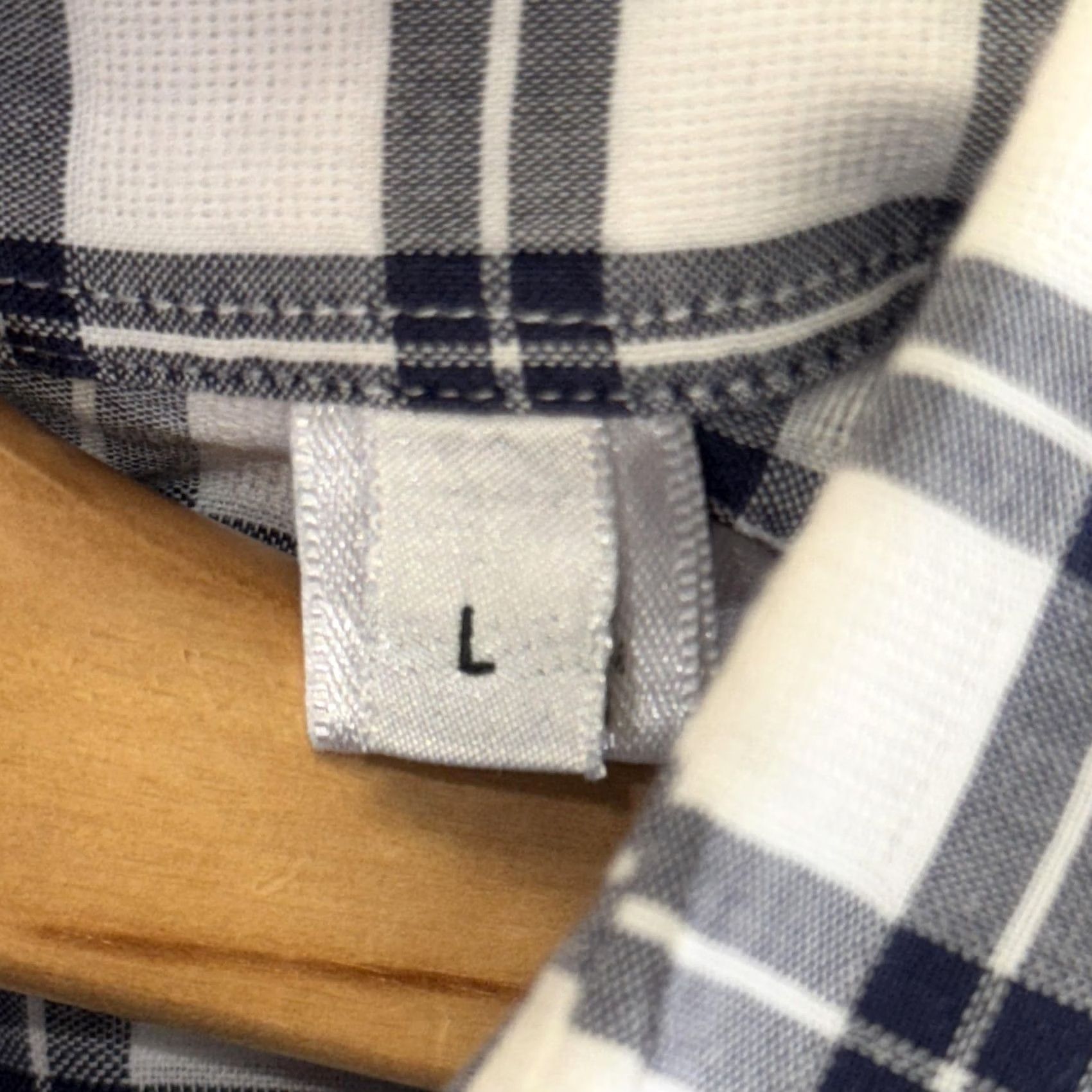 Armani Armani Collezioni Shirt Mens Large White Blue Plaid Long Sleeve Button Front Size US L / EU 52-54 / 3 - 6 Thumbnail