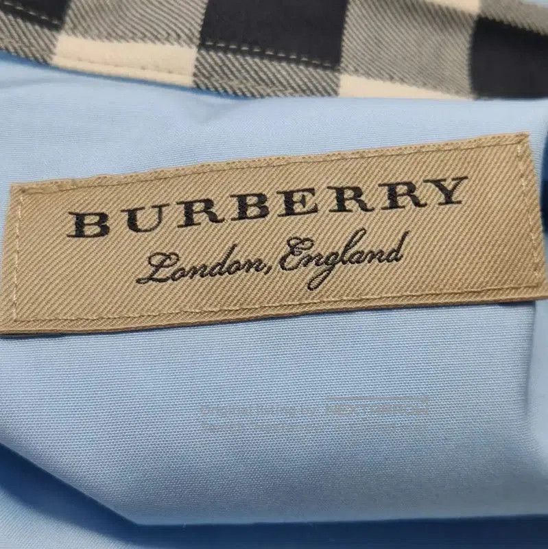 Burberry Burberry Men's Long Sleeve Blue Cotton Shirt. Size US L / EU 52-54 / 3 - 5 Thumbnail