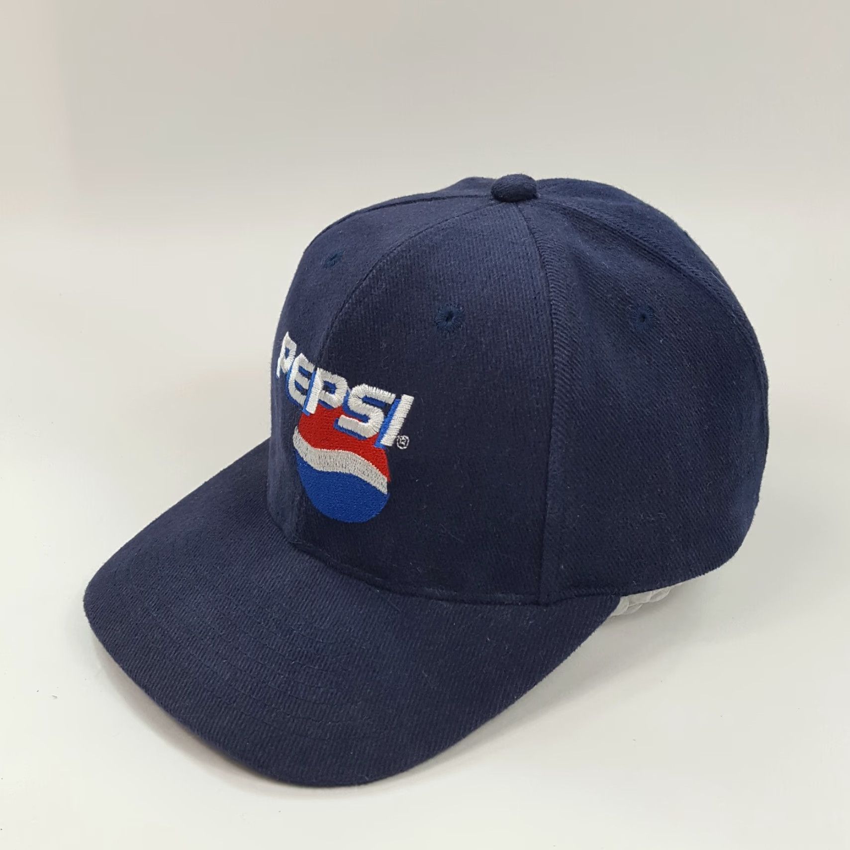 Vintage VINTAGE Pepsi Cola 90s Snapback Hat Adjustable Blue Baseball Cap Retro Mens Size ONE SIZE - 3 Thumbnail