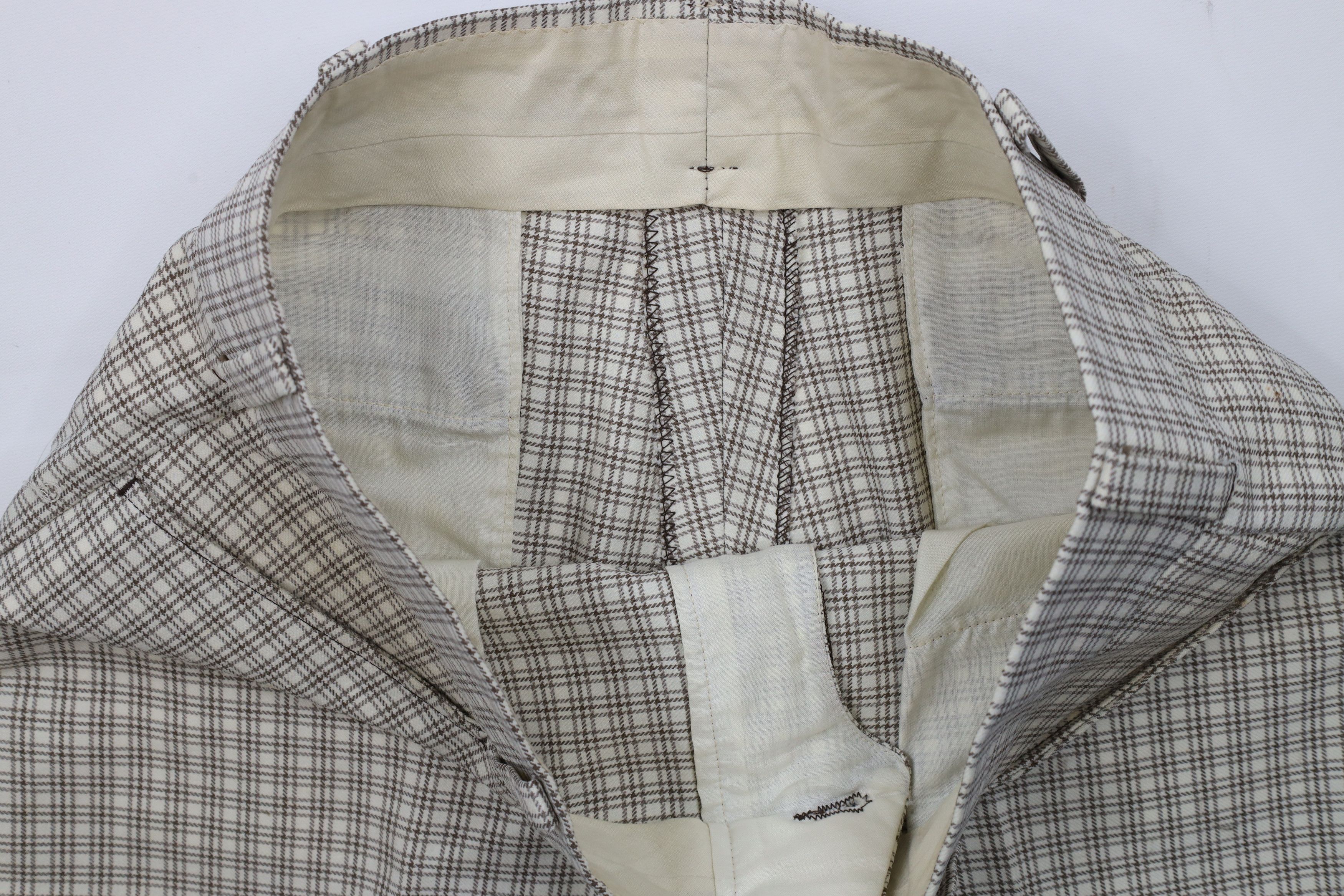 Vintage Vintage 70s Streetwear Bell Bottoms Chino Pants Plaid USA Size US 34 / EU 50 - 9 Thumbnail