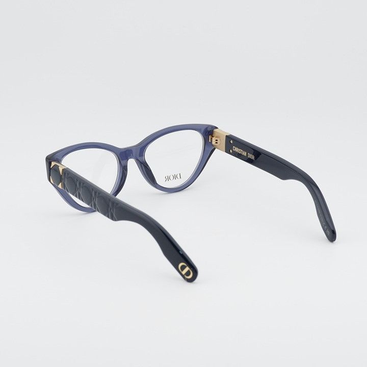 Dior Dior LADY 95.22O B1I 3000 Eyeglasses Blue 52mm Cat Eye Frame Size ONE SIZE - 4 Thumbnail
