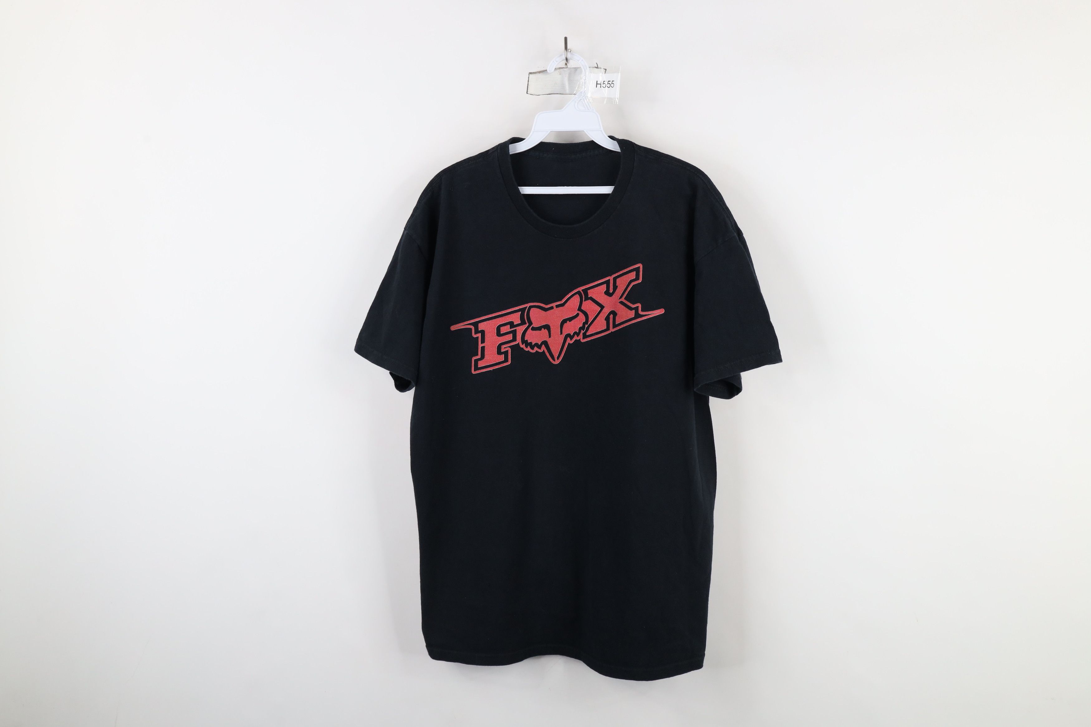 Vintage Vintage 90s Y2K Fox Racing Spell Short Sleeve T-Shirt Black Size US XL / EU 56 / 4 - 1 Thumbnail
