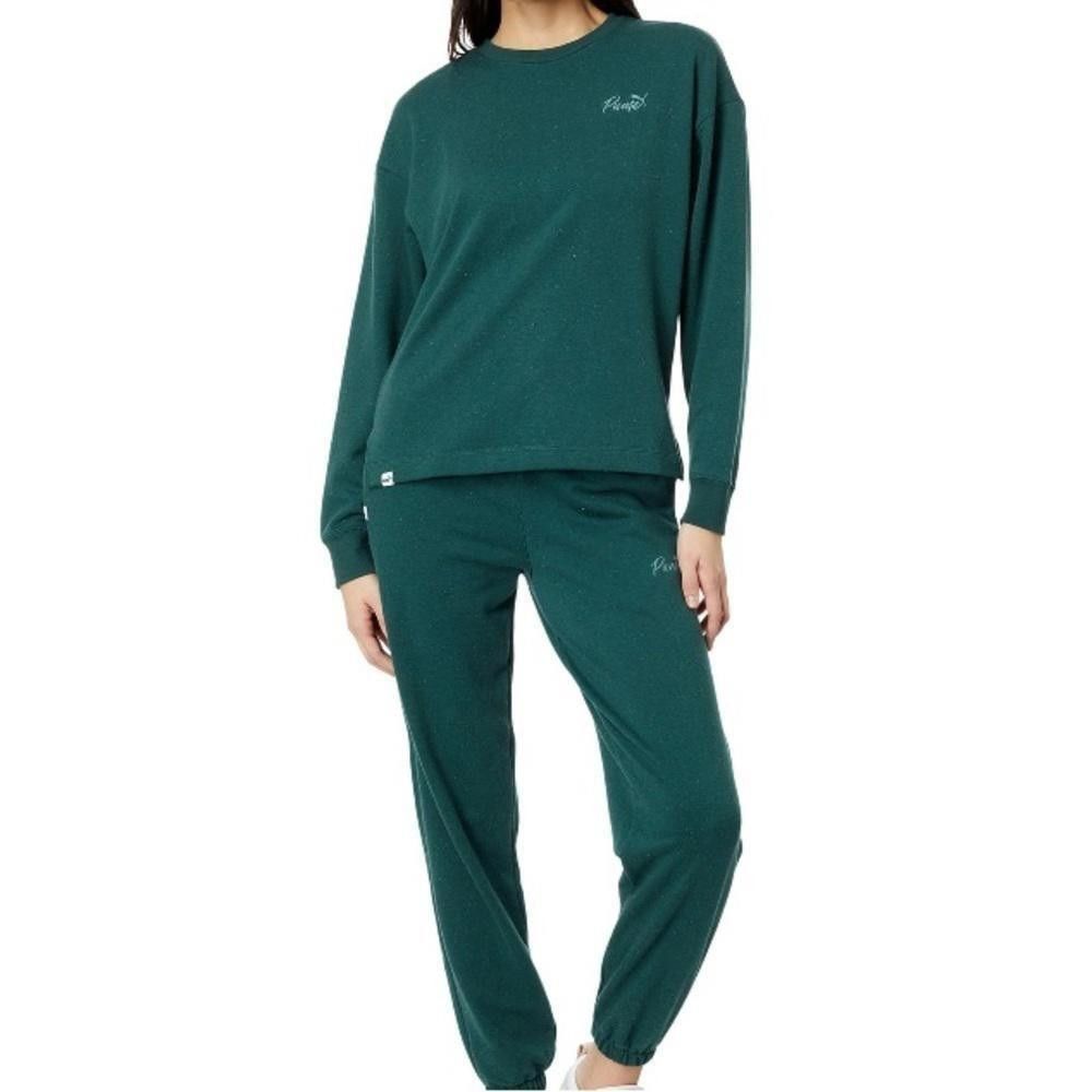 Puma NWT PUMA Green Live In Crew Sweatshirt Size S / US 4 / IT 40 - 4 Thumbnail