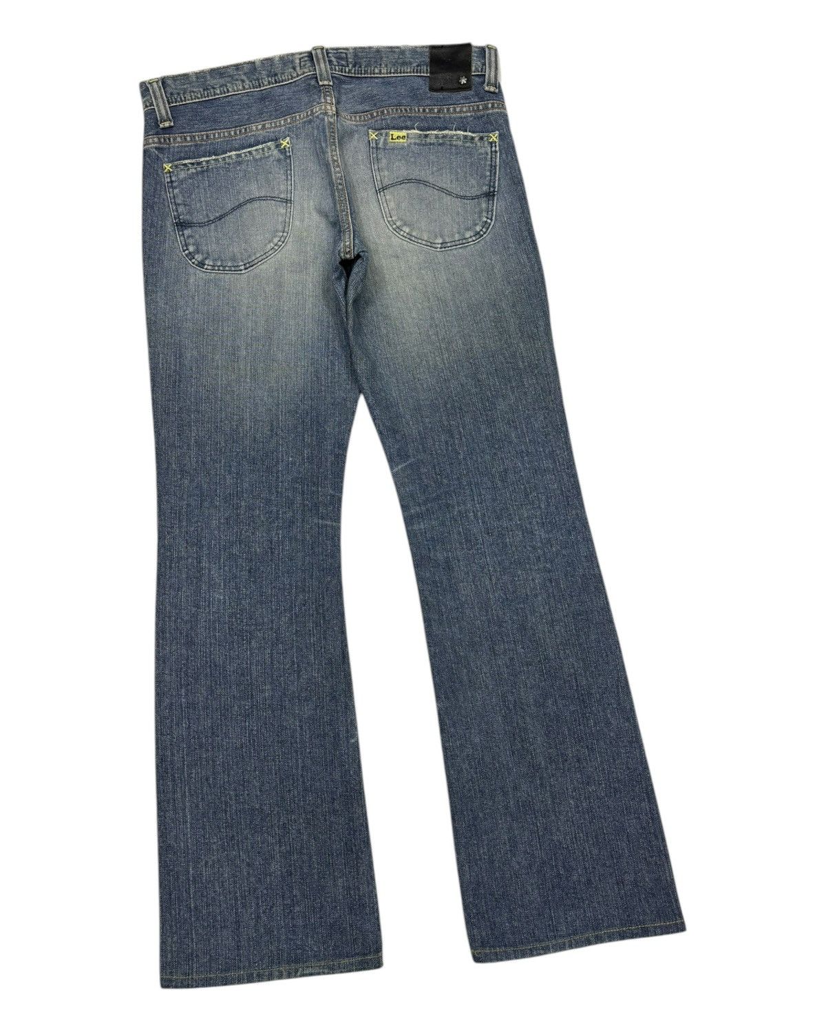 If Six Was Nine Flare Jeans Lee Rider Bootcut Denim Jeans Size 32" / US 10 / IT 46 - 4 Thumbnail