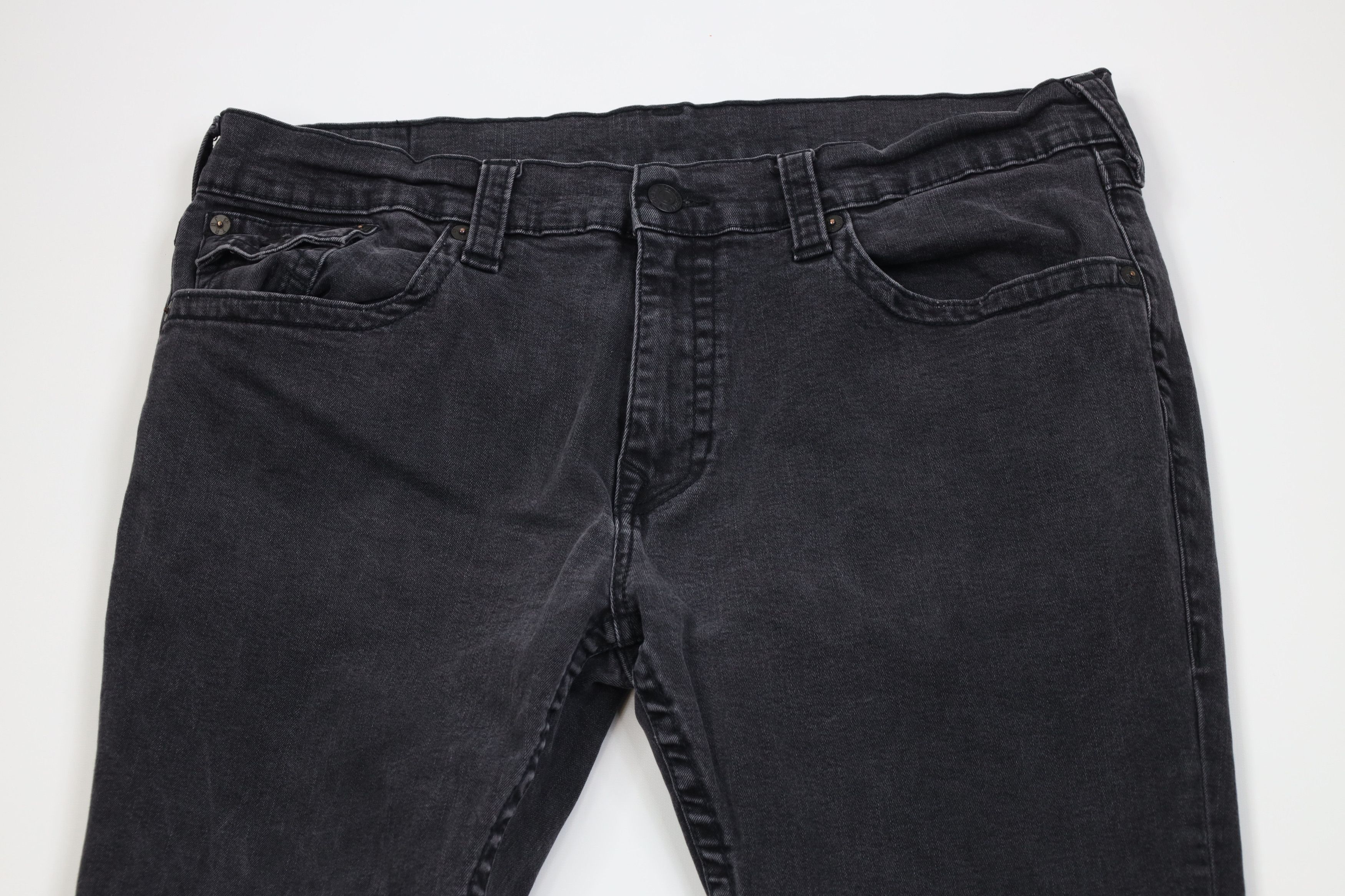 True Religion True Religion Rocco Relaxed Fit Skinny Leg Denim Jeans Black Size US 42 / EU 58 - 2 Thumbnail