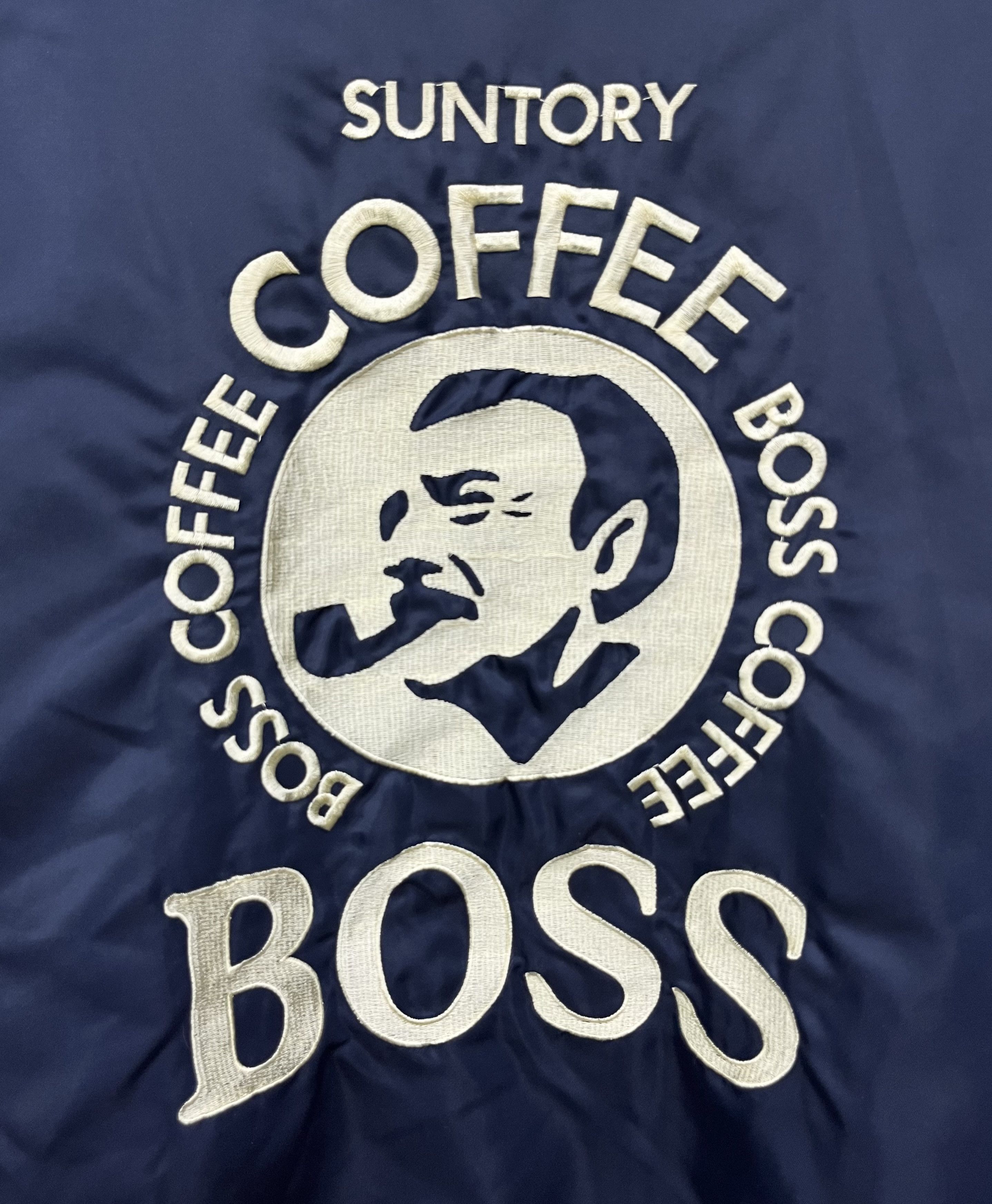 Mr. Gentleman 💥Vintage SUNTORY BOSS COFFEE Japan MA-1 Bomber Jacket Size US L / EU 52-54 / 3 - 2 Thumbnail